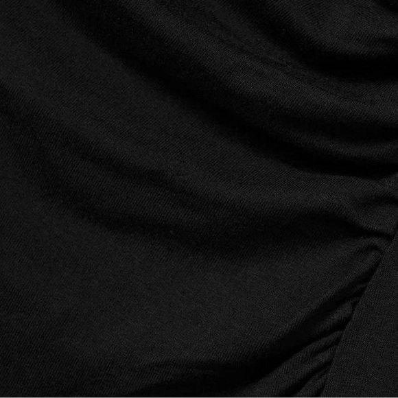 Good American Good Touch Draped Midi Dress - Picture 8 of 8